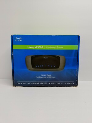 Cisco Linksys E1000 Wireless N Router 300 Mbps 4-Port Fast Ethernet