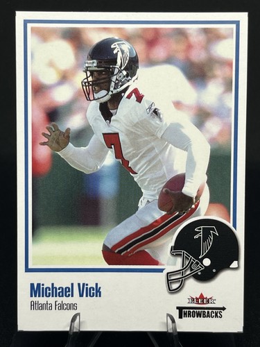 MICHAEL VICK 2002 Fleer Throwbacks Atlanta Falcons Base Football