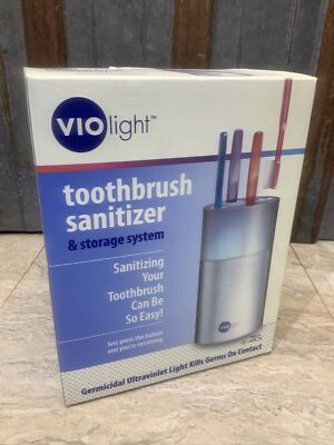 VIO LIGHT Toothbrush Sanitizer And Storage System New