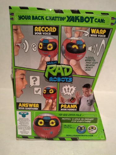Red Yakbot Really Rad Robots Record Warp Voices Answer Questions Interactive