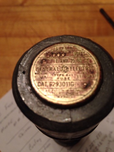 GE Fuse  Cat # 6293011G-9 5000 Volt  Type EJ-1