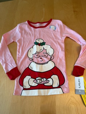 NWT CARTER S CHRISTMAS MRS CLAUSE LS PAJAMA TOP GIRLS SZ 5