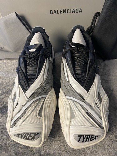 Pre-owned Balenciaga Tyrex Bicolor Sneakers Black /white Womens Size Eu 37/ Us 6.5 W