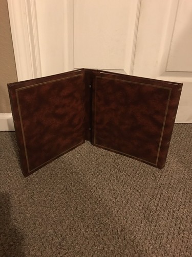 Overlapping Photo Album Cascade 100 Pictures Folding Carrying 3.5 By 5 Brown