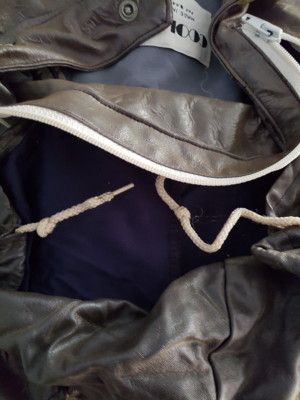 VTG WOMEN 80's COOL IT Vinyl  Hooded Full Zip Rain Jacket Medium USA GRAY