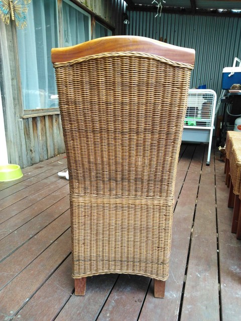 8 x High Back Rattan Dining Chairs | Dining Chairs | Gumtree Australia