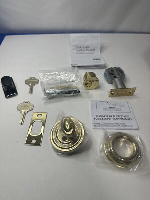 Baldwin Traditional Solid Brass Single Cylinder Deadbolt - Lifetime Polished Bra
