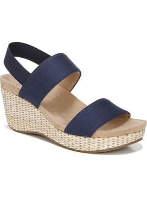 

LIFE STRIDE Женские темно-синие сандалии на танкетке с ремешком на пятке, 8 м, Navy, G9467S1
