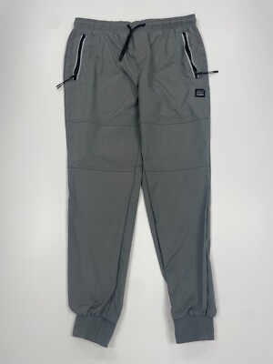 SP Essentials Men's Drawstring Utility Cargo Jogger Pants - Large - Gray