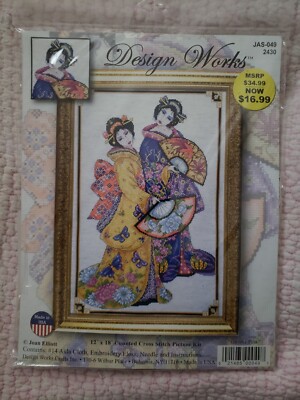 Design Works Counted Cross Stitch Kit Asian Ladies