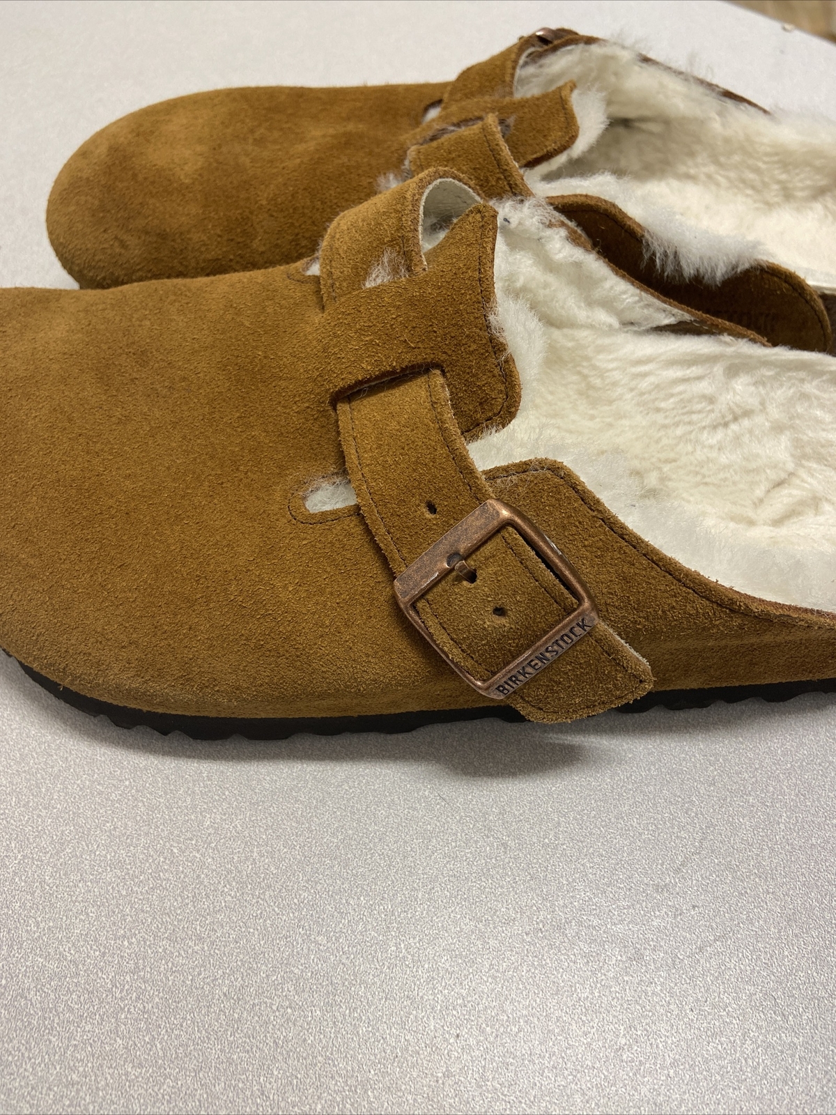Birkenstock Suede Boston Clogs in 