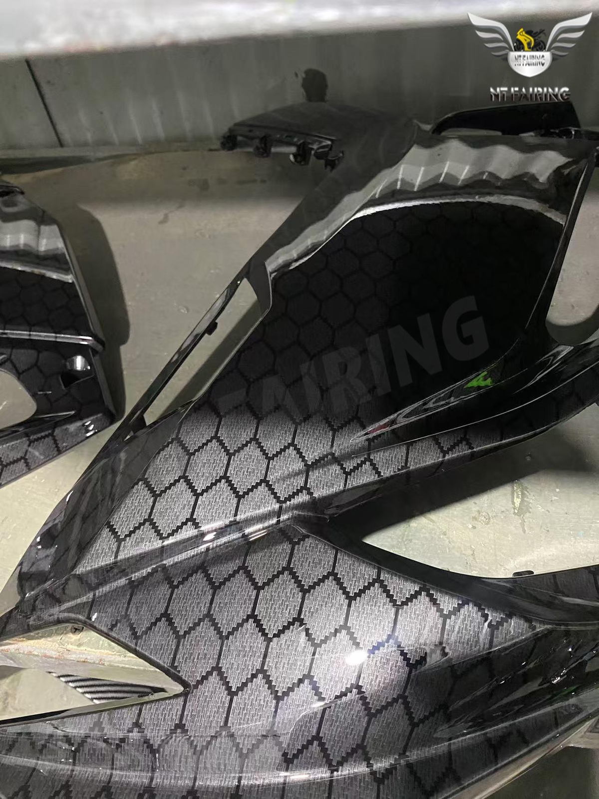 GL Black Honeycomb Carbon Fairing Fit for Kawasaki 2024-2025