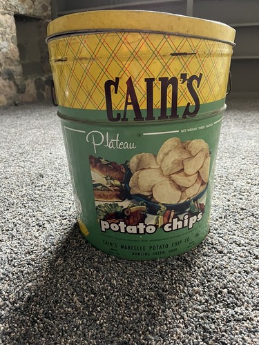 アンティーク缶　ヴィンテージ缶 ⑦ POTATO CHIPS アンティーク缶 ヴィンテージ缶 ⑦ POTATO CHIPS