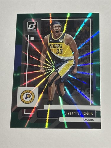 Myles Turner 2022-23 Panini Donruss Green #49 Green Laser