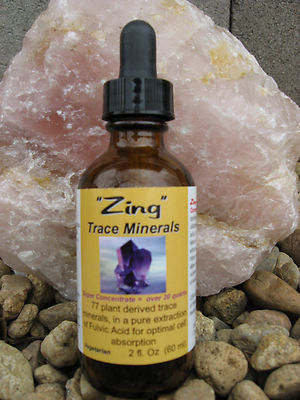 QTY 3 - ''ZING'' SUPER CONCENTRATED TRACE MINERALS & FULVIC ACID 
