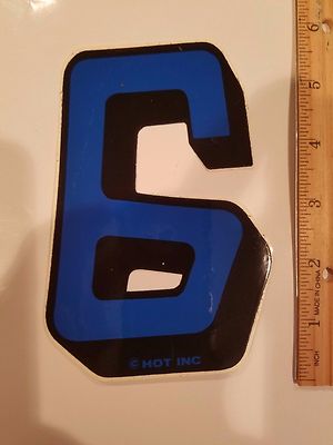 OLD SCHOOL BMX HOT INK NUMBER 6 MCS NOS BLUE