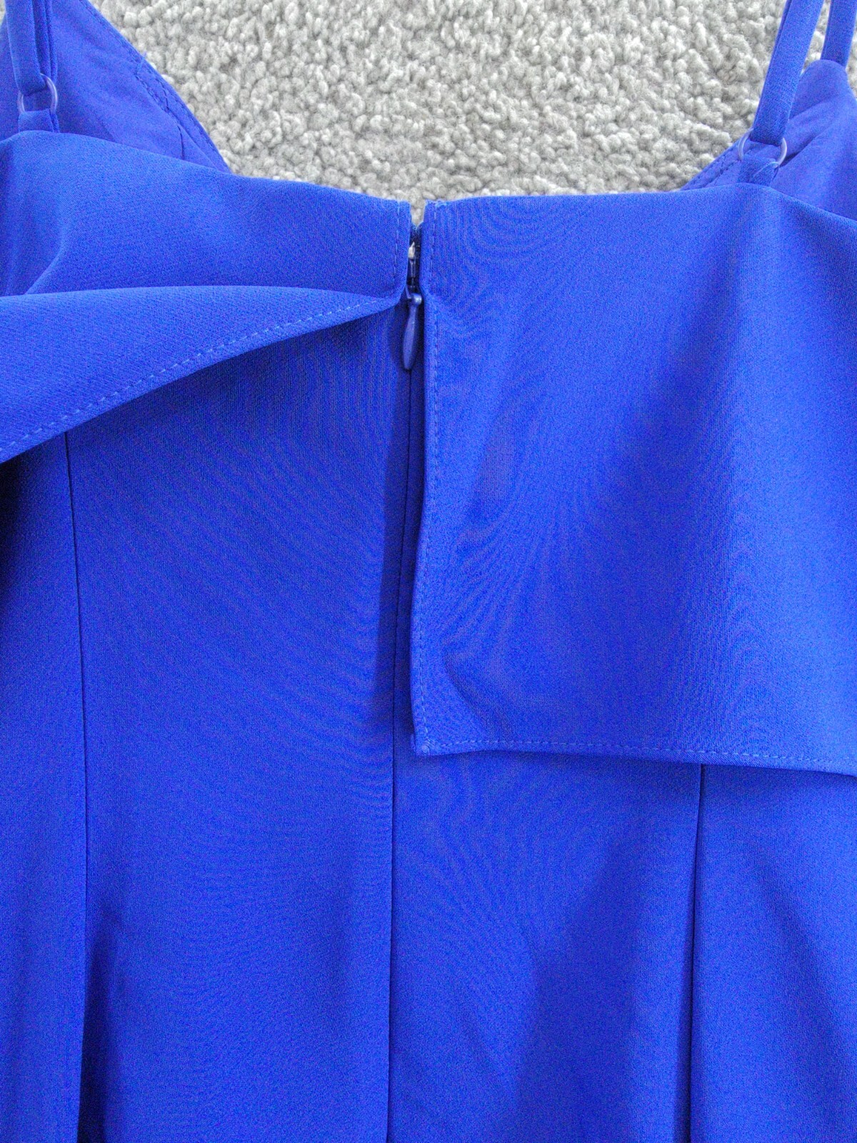 Aidan by Adrianna Papell Fringed-Hem Midi Sheath Dress Women's 2 Royal Sapphire~ - Picture 12 of 17