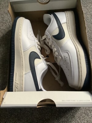 Nike Air Force 1 ‘07 NN Trainers UK 4.5 HF4298 100 White Obsidian