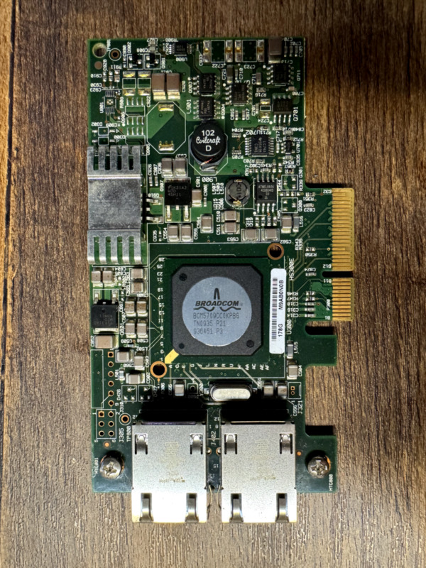 Dell Broadcom 1gb Dual Gigabit Ethernet Server Rj45 Network Adapter Card 0g218c