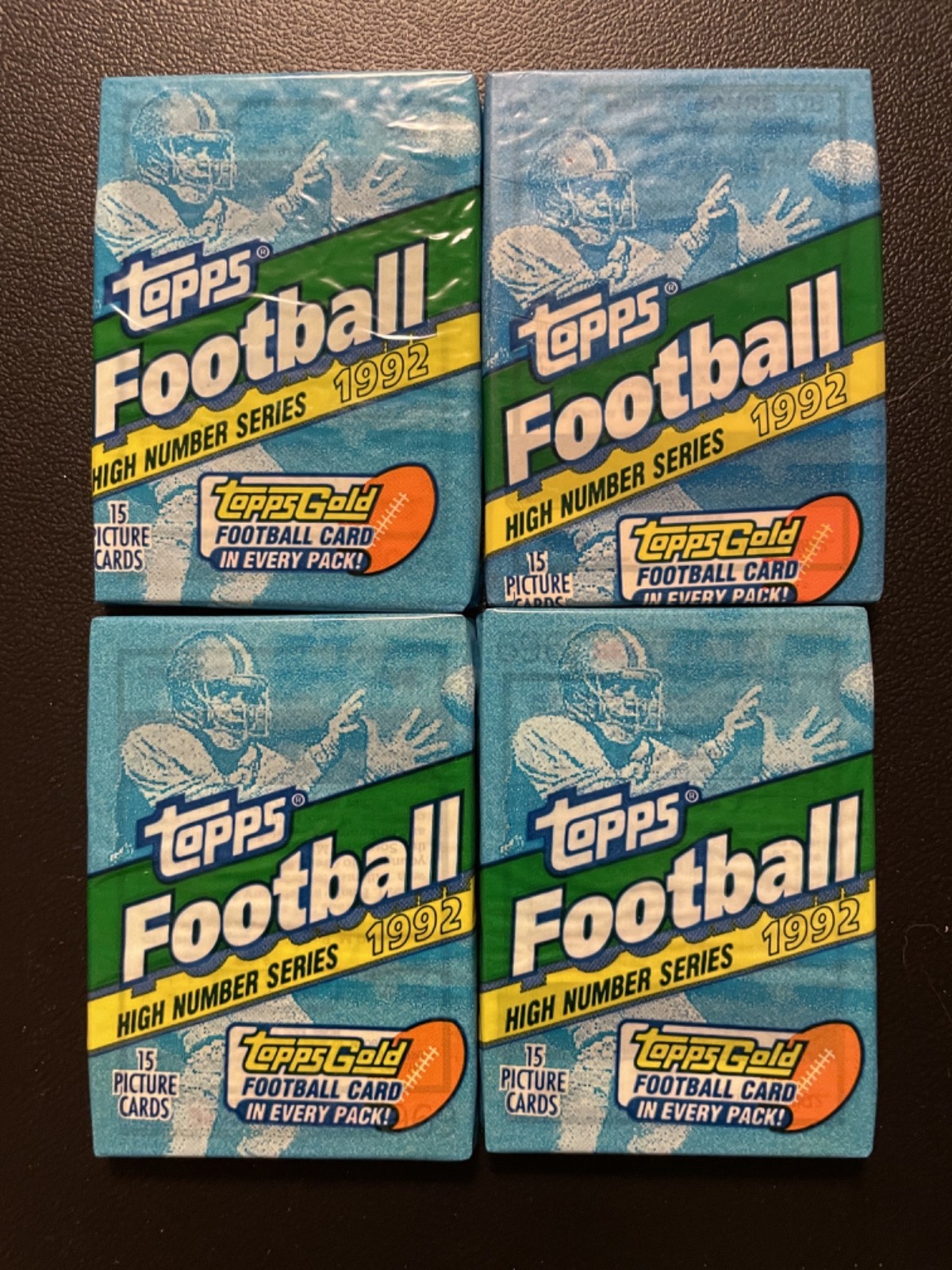 1992 Topps Gold High Number Football 15 Cards Per Pack Lot Of 4 #12