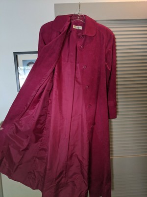 Hot Pink Full Length Women's Coat
