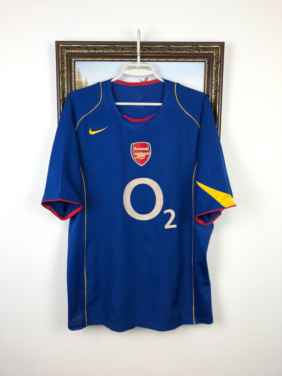 00s Arsenal Nike ゲームシャツ O2 アウェイ ブルー XL 00s Arsenal Nike ゲームシャツ O2 アウェイ ブルー XL