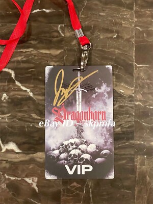 JERIS JOHNSON ~ Signed VIP Laminate Dragonborn Tour 2024  Official Merch Auto