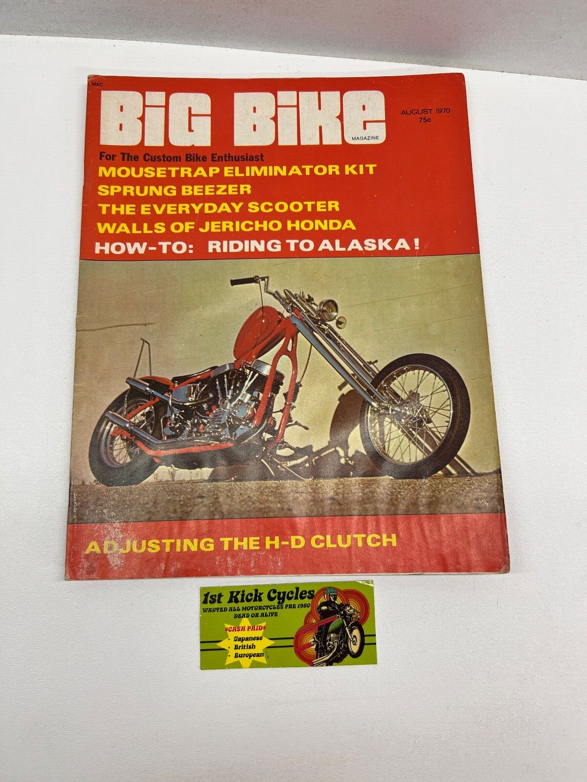 BIG BIKE MAGAZINE AUGUST 1970 TRIUMPH HARLEY DAVIDSON 74 CHOPPER VINTAGE eBay