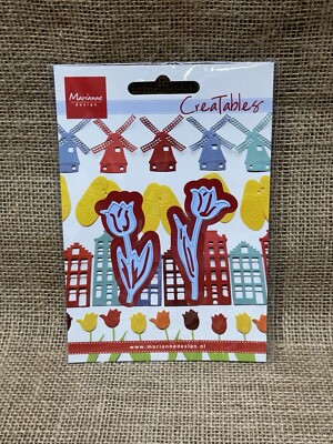 Marianne Design Creatables  Tulip  Craft Dies, Set Of 2 New!