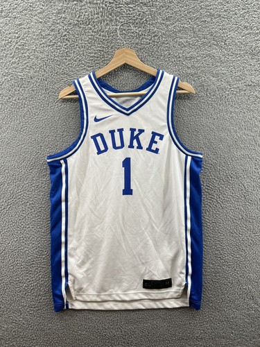 Nike Duke Blue Devils #1 White Blue Basketball Jersey Size