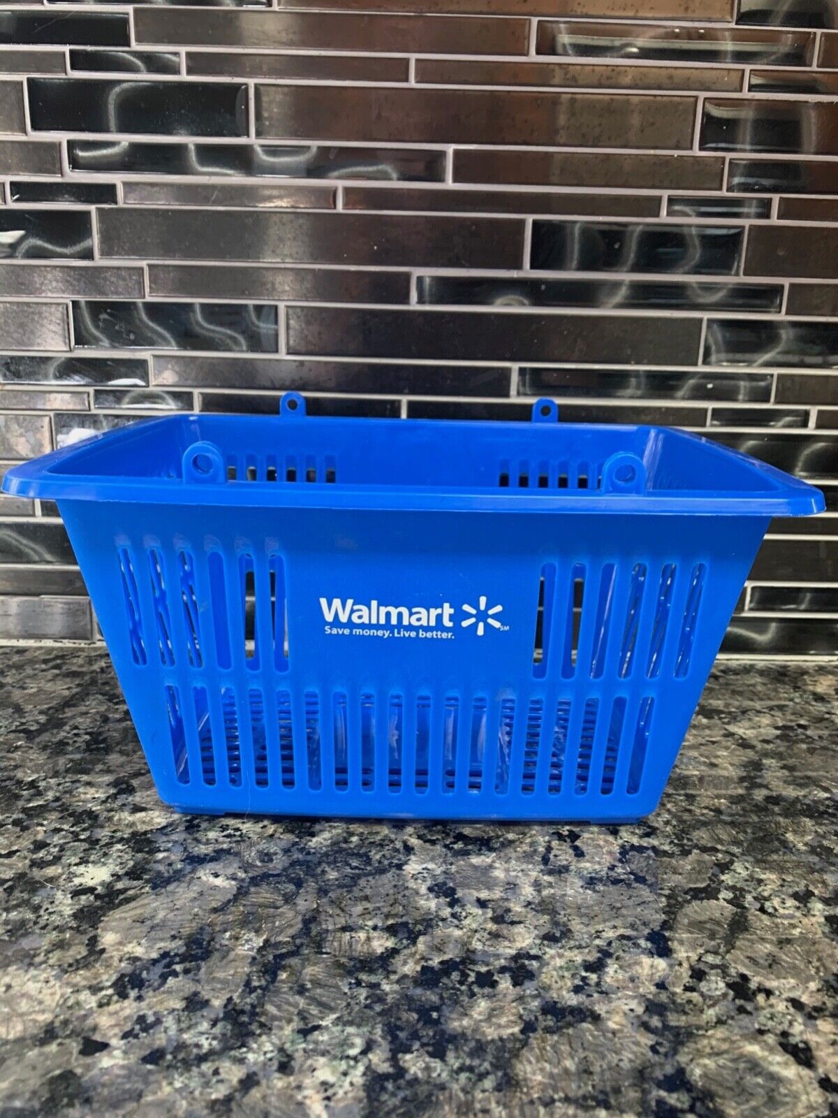 Vintage Mini Size Replica Walmart Shopping Basket Blue 10 Vintage Mini Size Replica Walmart Shopping Basket Blue 10