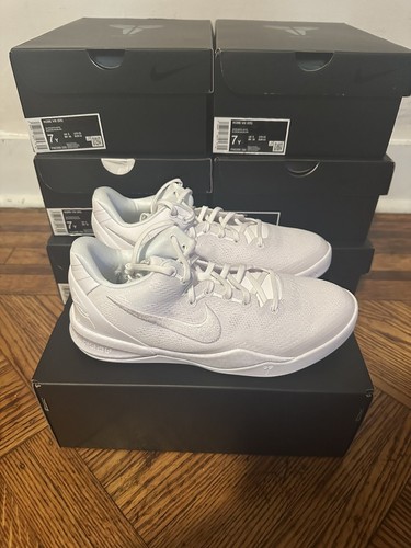 Pre-owned Nike Kobe 8 Protro Grade School Size 6.5y & 7y — Fn0266 100 In White