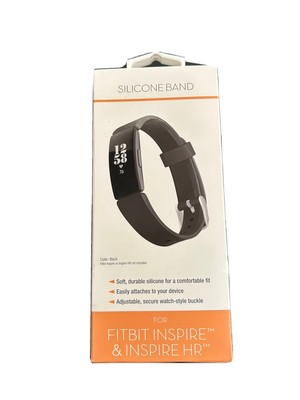 WITHit Black Silicone Band for Fitbit Inspire/Inspire HR & Ace 2, New