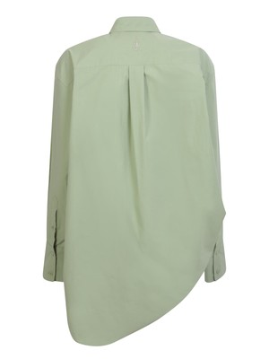 Pre-owned Jw Anderson J.w. Anderson Eyelets Oversize Green Shirt