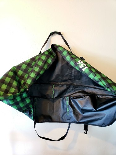 Burton Snowboard Bag Carry Travel Case 156 cm Green Plaid 156cm Unisex RARE!!!