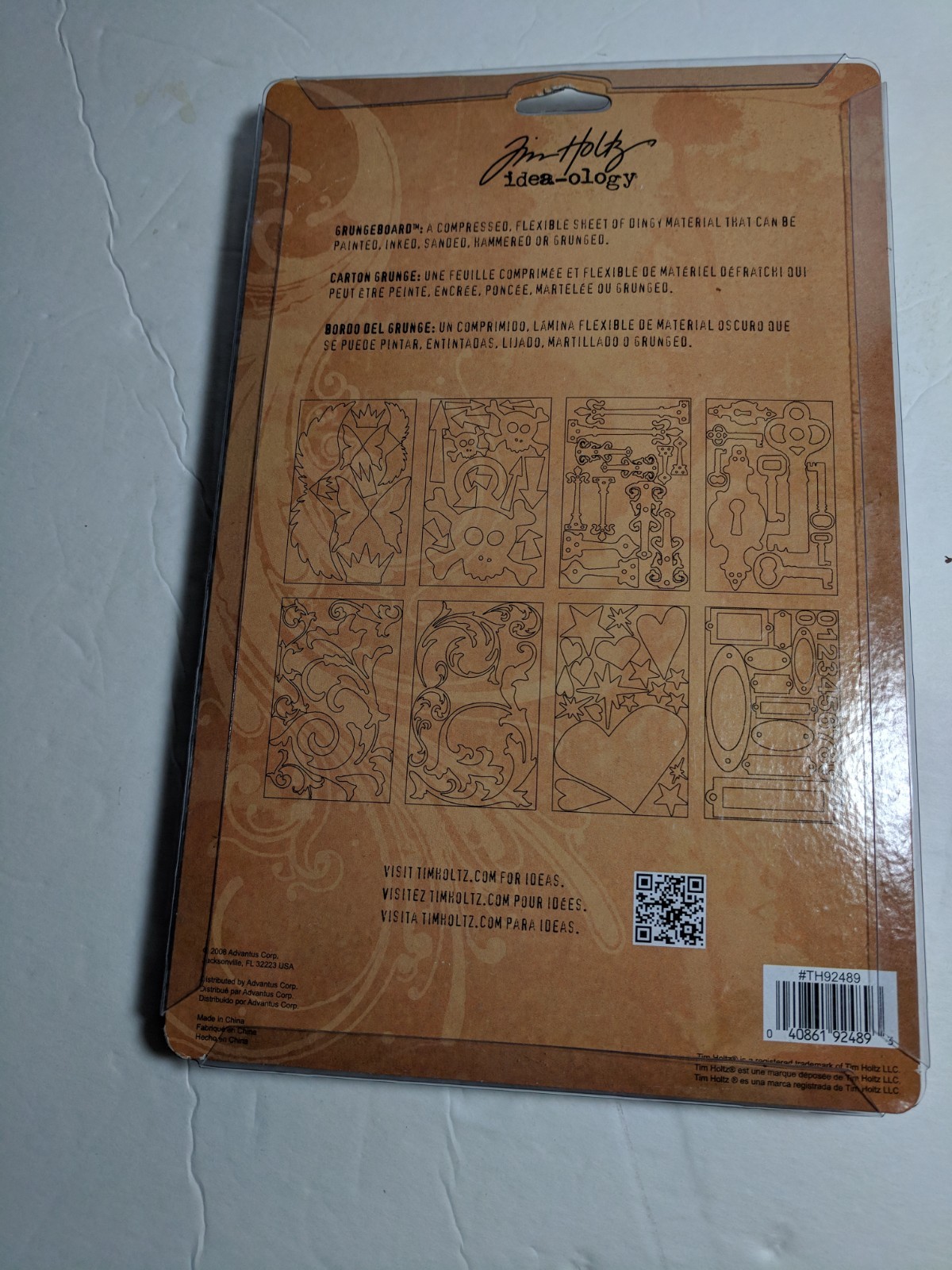 NEW Tim Holtz idea-ology Grungeboard 94 Shapes TH92489 Wings Flourish