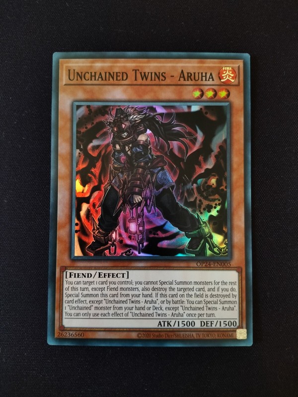 Unchained Twins - Aruha - Op24-En005 - Super Rare - Near Mint (Nm)