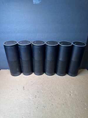 Lot of 6 Amazon SK705DI Echo Black 1st G Smart Speakers - Free shipping