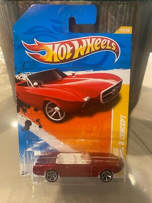 2011 Hot Wheels #14 New Models 14/50 '63 FORD MUSTANG II CONCEPT Red Variation