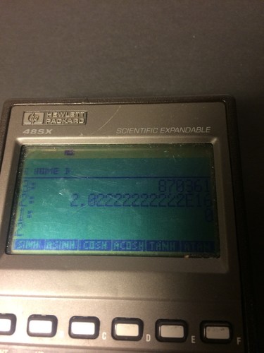 Hewlett Packard HP 48SX Scientific Calculator