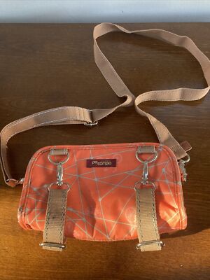 Po Campo Orange Six Corners Wristlet Bicycle Stroller Clip Bag
