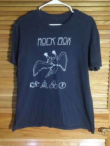 Rock Box Adult Size Large Gray Short Sleeve Crew Neck T