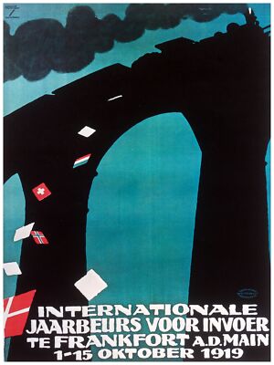 3535.Vintage German Poster.Railroad Train.Home art.Decor Designer Heaven