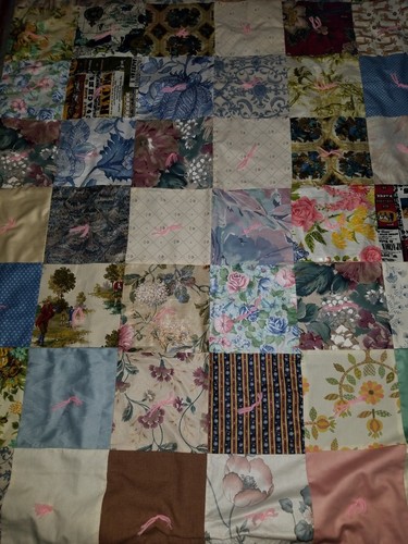 Vintage Completely Hand Made Flowered All Cotton 50