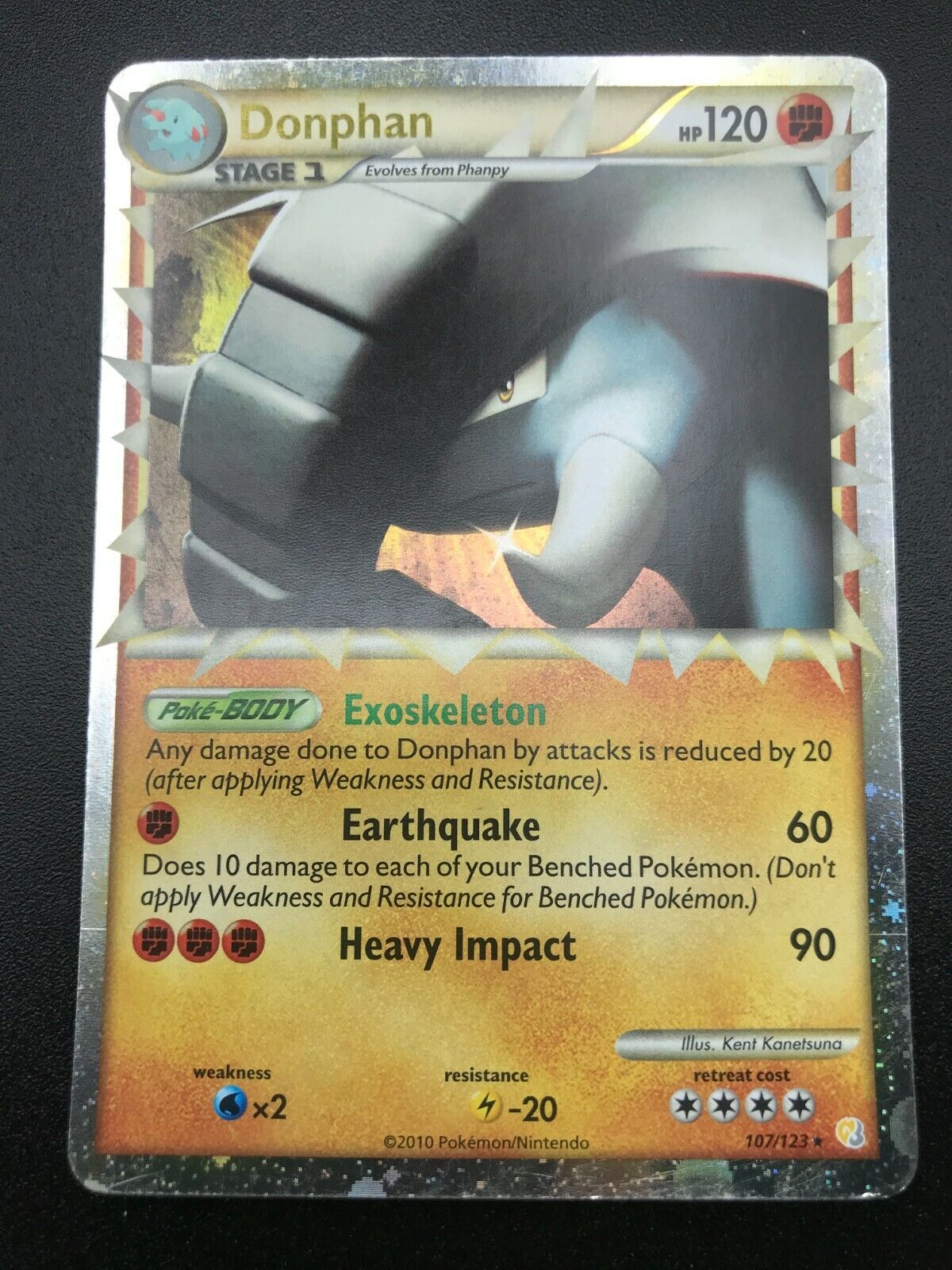 Donphan PRIME 107/123 ULTRA RARE HGSS Base Set Pokemon TCG Donphan PRIME 107/123 ULTRA RARE HGSS Base Set Pokemon TCG
