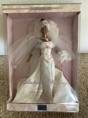 2001 Mattel AA Barbie Bridal Collection 3rd in Series Sophisticated Wedding NIB