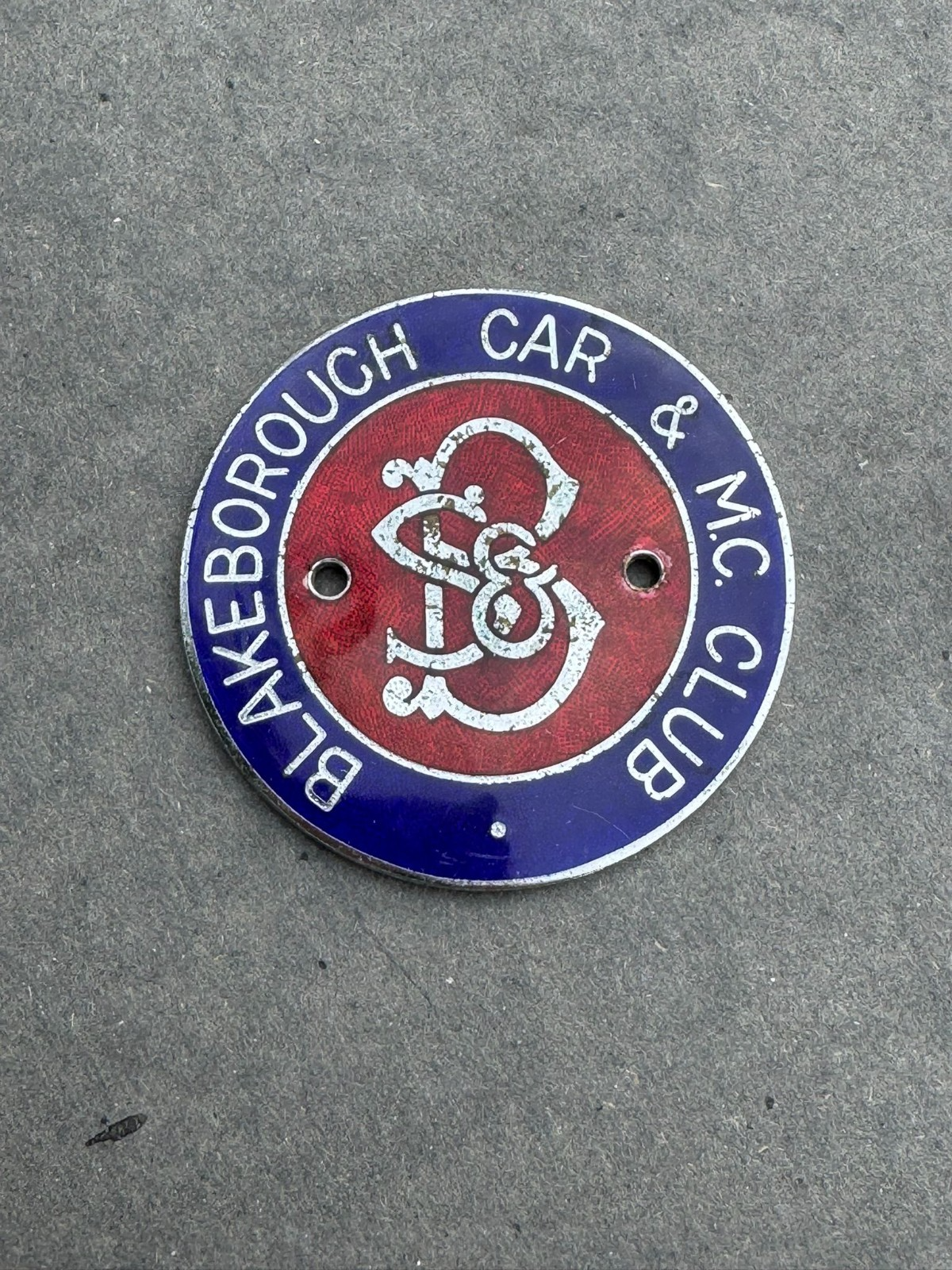 Blakeborough Car & Motorcycle Club Brighouse Enamel Mascot Badge Emblem Insignia