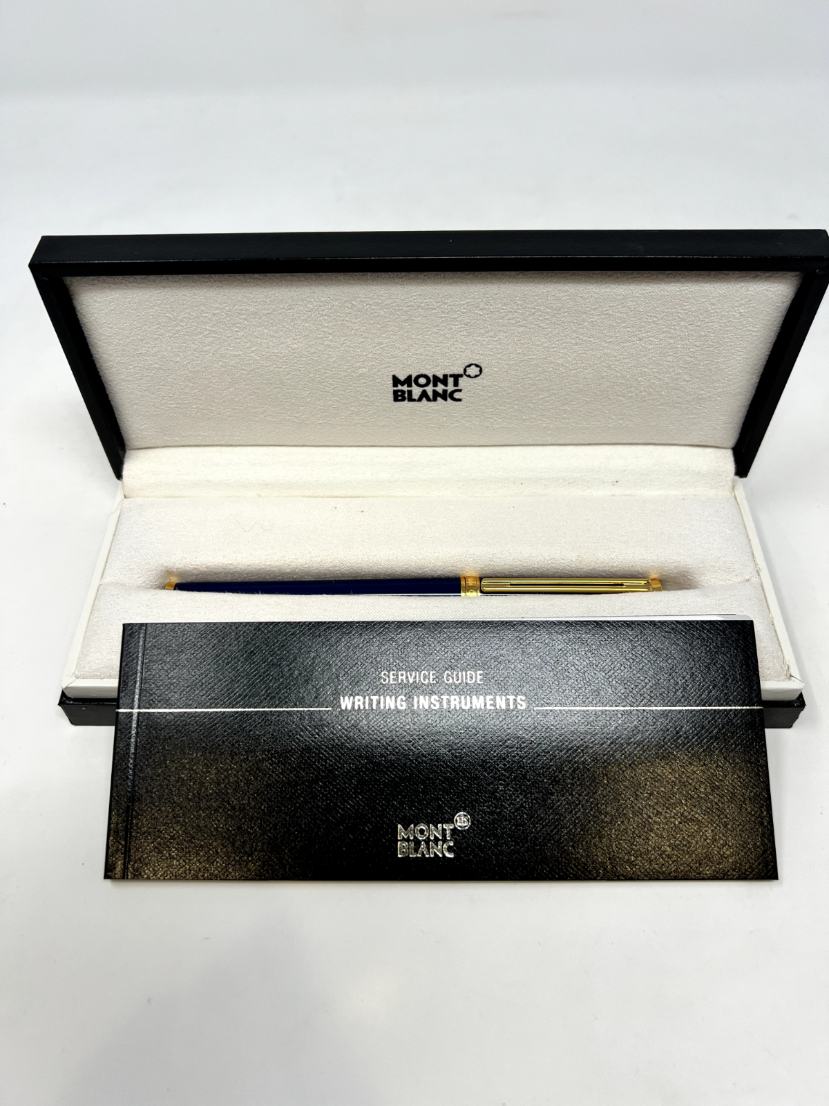 Montblanc Noblesse Oblige Blue & Gold 14kt Med. Nib 585 in