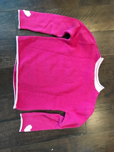 The Company Store Company Kids Pink Penguin Winter sweater girls Size Large Bx29