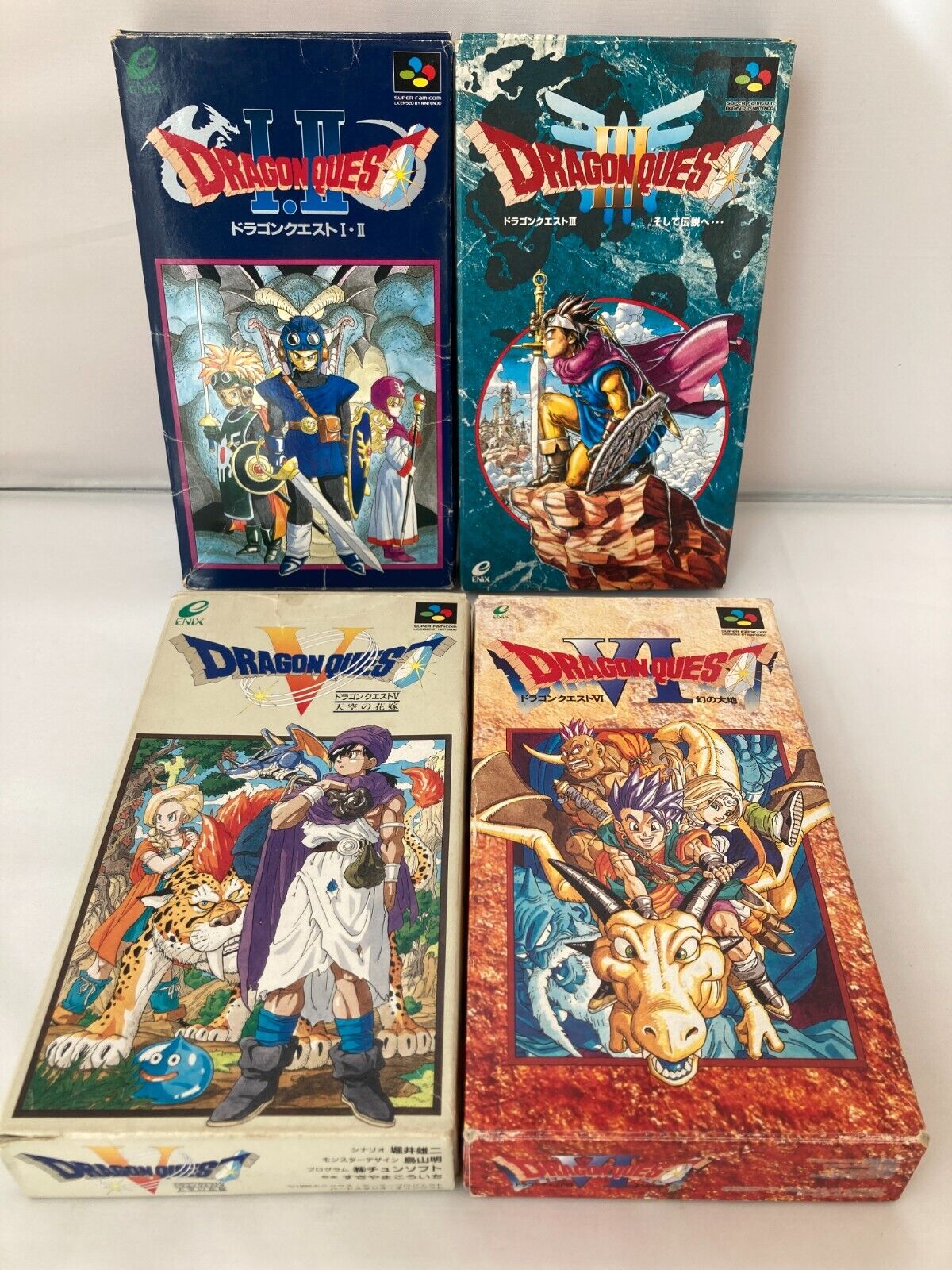 Dragon Quest 1-2 3 5 6 Warrior CIB SFC Super Famicom SNES Dragon Quest 1-2 3 5 6 Warrior CIB SFC Super Famicom SNES